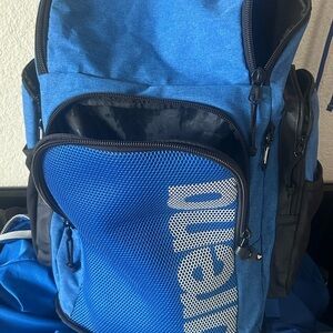 Arena Blue Swim Backpack EUC